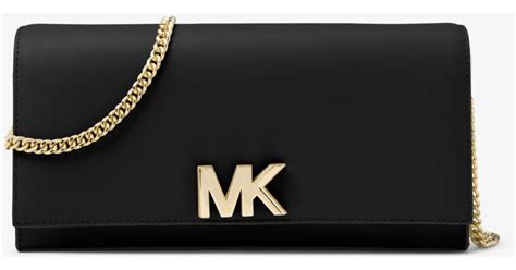 michael michael kors mott leather chain wallet|Michael Kors small black wallet.